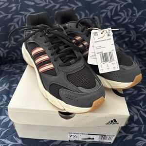 NWB: ADIDAS CRAZYCHAOS 2000 LOW LACE-UP SNEAKERS WMS SHOES BLACK/IVORY SIZE 7.5